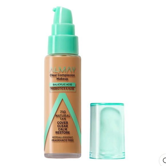 NWT Almay Clear Complexion Makeup with Salicylic Acid in Natural Tan 710 - Picture 1 of 9
